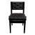 Crown Deluxe Tufted Height Adjustable Piano Stool with Back Support (Black)