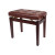 Crown Standard Tufted Height Adjustable Piano Stool (Walnut)