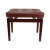 Crown Standard Tufted Height Adjustable Piano Stool (Walnut)