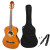 Martinez Slim Jim Classical Guitar Pack 4/4 Natural Gloss