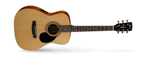 Cort AF520CEM Mahogany Folk Guitar Cutaway & Pickup