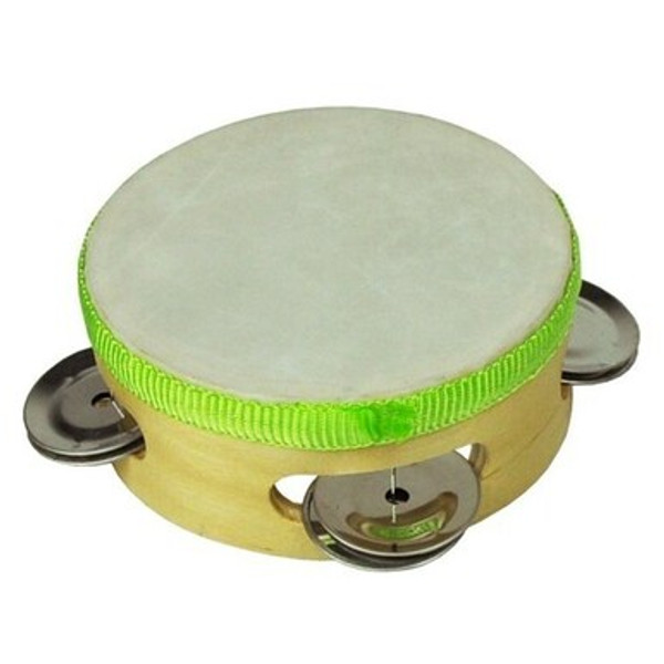 Drumfire Headed Wooden Tambourine (4")