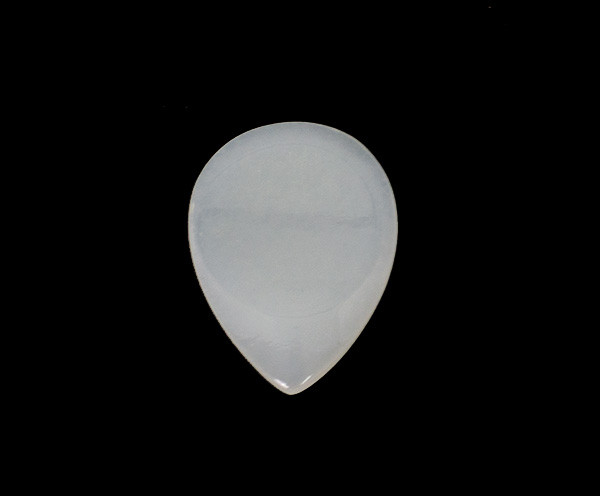 Guitar Pick Authentic Jade White Stone