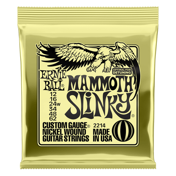 Ernie Ball Electric Guitar Strings Mammoth Slinky 12-62