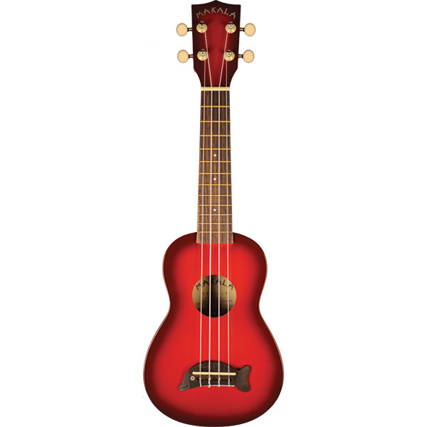 Makala Dolphin Soprano Ukulele Red Burst