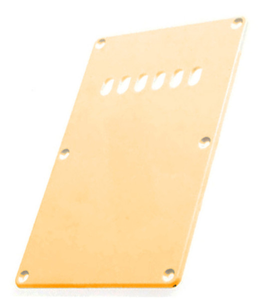 GT S Style Tremolo Spring Cover Backplate with Holes Ivory