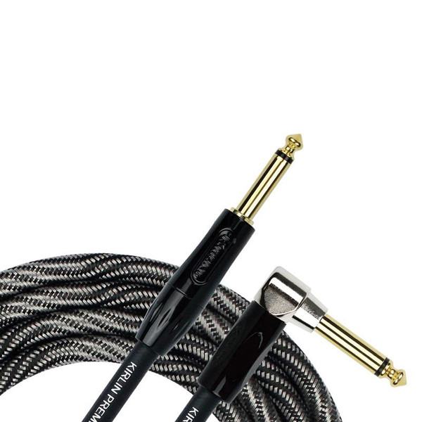 Kirlin Premium Plus Wave Black Instrument Cable RA - Straight 10Ft