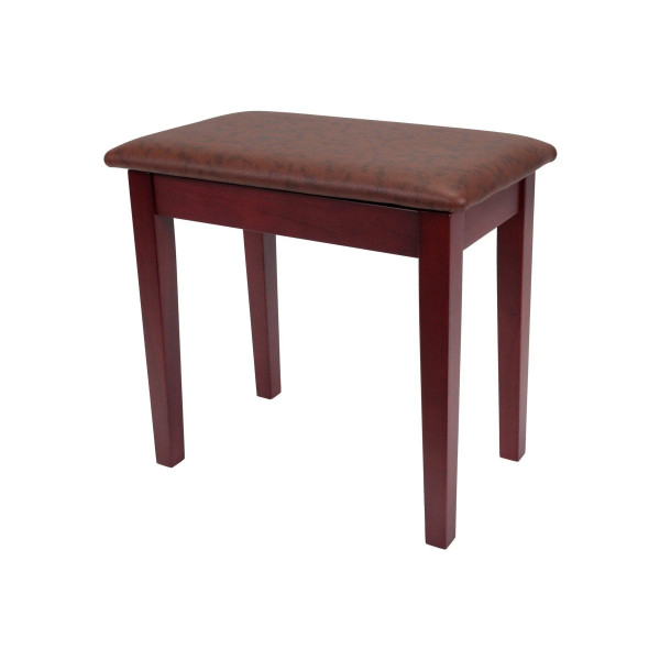 Crown Compact Piano Stool with Storage Compartment (Mahogany)