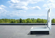 Milcor 30 x 26 - EE Single Leaf Roof Hatch - Galvanized Steel Cover and Curb - Milcor