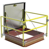 Bilco 48 x 48 Equipment Access Roof Hatch Safety Railing System - Bilco
