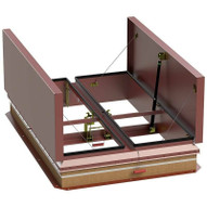 Bilco 48 x 48 Aluminum Automatic Double Leaf Smoke Vent - Bilco