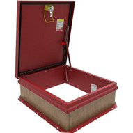 Babcock Davis 36 x 30 Red Galvanized Steel Personnel II Roof Hatch