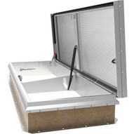 Babcock Davis 36 x 30 Aluminum Single Door LightMAX Smoke Vent, Dome Rooftop Close
