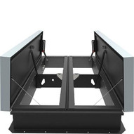 Babcock Davis 48 x 96 Galvanized Steel Double Door AcousticMAX 48 Smoke Vent, Rooftop Close with Electrical Opening Mechanism