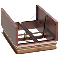 Bilco 72 x 72 Galvanized Steel Automatic Double Leaf Smoke Vent - Bilco