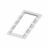 Fakro 16 x 46 Low-Profile Shingle Roof Flashing Kit for Deck Mount Skylight - Fakro