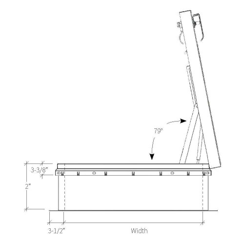 Babcock Davis 36 x 36 Aluminum Personnel II Roof Hatch