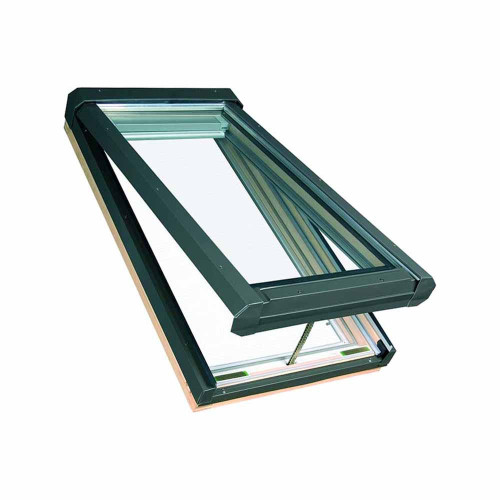 Fakro 24 x 55 Electric Venting Deck-Mounted Skylight - Laminated Glass - Fakro