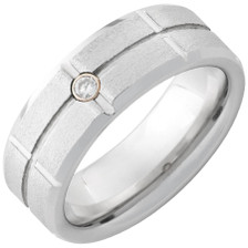 Serinium-Beveled-Edge-Single-Diamond-with-Stone-Finish-Wedding-Band-Side-View1 Serinium-Beveled-Edge-Single-Diamond-with-Stone-Finish-Wedding-Band-Side-View1