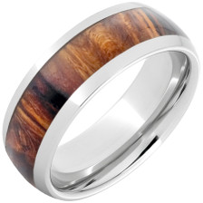 Serinium-Domed-8mm-Exotic-5mm-Red-Mallee-Wood-Inlay-Wedding-Band-Side-View1 Serinium-Domed-8mm-Exotic-5mm-Red-Mallee-Wood-Inlay-Wedding-Band-Side-View1