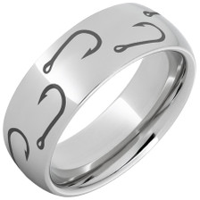 Serinium-Domed-8mm-with-Fish-Hook-Sport-Fishing-Laser-Engraving-Wedding-Band-Side-View1 Serinium-Domed-8mm-with-Fish-Hook-Sport-Fishing-Laser-Engraving-Wedding-Band-Side-View1