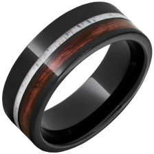 Black-Ceramic-Pipe-Cut-8mm-with-Barrel-Aged-Cabernet-&-Deer-Antler-Inlay-Wedding-Band-Side-View1 Black-Ceramic-Pipe-Cut-8mm-with-Barrel-Aged-Cabernet-&-Deer-Antler-Inlay-Wedding-Band-Side-View1