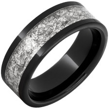 Black-Diamond-Ceramic-Pipe-Cut-8mm-with-Silver-Leaf-Inlay-Wedding-Band-Side-View1 Black-Diamond-Ceramic-Pipe-Cut-8mm-with-Silver-Leaf-Inlay-Wedding-Band-Side-View1