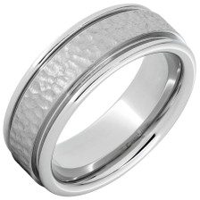 Serinium-Rounded-Grooved-Edge-8mm-with-Hammered-Hand-Finish-Wedding-Band-Side-View1 Serinium-Rounded-Grooved-Edge-8mm-with-Hammered-Hand-Finish-Wedding-Band-Side-View1