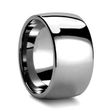 Wide-Dome-Style-Polished-Tungsten-10mm-or-12mm-Comfort-Fit-Wedding-Band-Side-View2