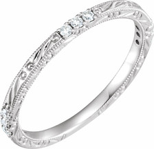 Platinum-1.5mm-Half-Round-with-9-Diamonds-1/10-Carat-tw-Wedding-Band-Full-View-1