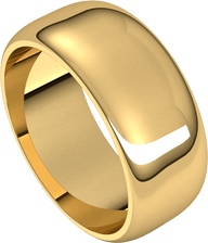 Yellow-Gold-8mm-Standard-Half-Round-Wedding-Band-Side-View2 Yellow-Gold-8mm-Standard-Half-Round-Wedding-Band-Side-View2