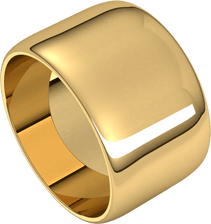 Yellow-Gold-12mm-Lightweight-Half-Round-Wedding-Band-Side-View2 Yellow-Gold-12mm-Lightweight-Half-Round-Wedding-Band-Side-View2
