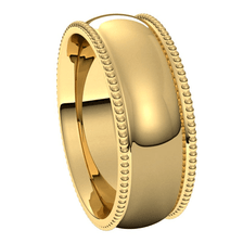 Yellow-Gold-7mm-Half-Round-Comfort-Fit-Beaded-Edge-Wedding-Band-Side-View3 Yellow-Gold-7mm-Half-Round-Comfort-Fit-Beaded-Edge-Wedding-Band-Side-View3