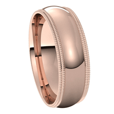 Rose-Gold-6mm-Comfort-Fit-Double-Milgrain-Edge-Wedding-Band-Side-View3 Rose-Gold-6mm-Comfort-Fit-Double-Milgrain-Edge-Wedding-Band-Side-View3