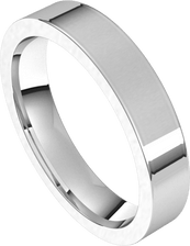 White-Gold-4mm-Comfort-Fit-Flat-Wedding-Band-Side-View2 White-Gold-4mm-Comfort-Fit-Flat-Wedding-Band-Side-View2