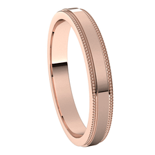 Rose-Gold-3mm-Flat-Milgrain-Step-Edge-Wedding-Band-Side-View1 Rose-Gold-3mm-Flat-Milgrain-Step-Edge-Wedding-Band-Side-View1