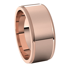 Rose-Gold-8mm-Flat-Milgrain-Step-Edge-Wedding-Band-Side-View1 Rose-Gold-8mm-Flat-Milgrain-Step-Edge-Wedding-Band-Side-View1