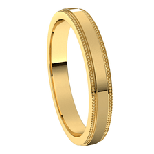 Yellow-Gold-3mm-Flat-Milgrain-Step-Edge-Wedding-Band-Side-View1 Yellow-Gold-3mm-Flat-Milgrain-Step-Edge-Wedding-Band-Side-View1