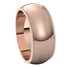 Rose-Gold-8mm-Standard-Milgrain-Edge-Wedding-Band-Side-View2 Rose-Gold-8mm-Standard-Milgrain-Edge-Wedding-Band-Side-View2