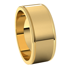 Yellow-Gold-8mm-Flat-Standard-Milgrain-Edge-Wedding-Band-Side-View1 Yellow-Gold-8mm-Flat-Standard-Milgrain-Edge-Wedding-Band-Side-View1