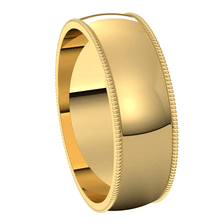 Yellow-Gold-6mm-Lightweight-Milgrain-Edge-Wedding-Band-Side-View1 Yellow-Gold-6mm-Lightweight-Milgrain-Edge-Wedding-Band-Side-View1