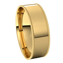 Yellow-Gold-6mm-Flat-Comfort-Fit-Milgrain-Edge-Wedding-Band-Side-View1 Yellow-Gold-6mm-Flat-Comfort-Fit-Milgrain-Edge-Wedding-Band-Side-View1