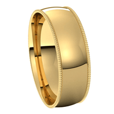 Yellow-Gold-6mm-Lightweight-Comfort-Fit-Milgrain-Edge-Wedding-Band-Side-View2 Yellow-Gold-6mm-Lightweight-Comfort-Fit-Milgrain-Edge-Wedding-Band-Side-View2