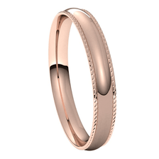 Rose-Gold-3mm-Half-Round-Comfort-Fit-Rope-Edge-Wedding-Band-Side-View1 Rose-Gold-3mm-Half-Round-Comfort-Fit-Rope-Edge-Wedding-Band-Side-View1