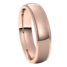 Rose-Gold-5mm-Half-Round-Comfort-Fit-Rope-Edge-Wedding-Band-Side-View2 Rose-Gold-5mm-Half-Round-Comfort-Fit-Rope-Edge-Wedding-Band-Side-View2