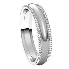 Platinum-4mm-Half-Round-Comfort-Fit-Beaded-Edge-Wedding-Band-Side-View1 Platinum-4mm-Half-Round-Comfort-Fit-Beaded-Edge-Wedding-Band-Side-View1