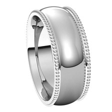 Platinum-7mm-Half-Round-Comfort-Fit-Beaded-Edge-Wedding-Band-Side-View1 Platinum-7mm-Half-Round-Comfort-Fit-Beaded-Edge-Wedding-Band-Side-View1