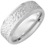 Serinium-Beveled-Edge-6mm-and-8mm-with-Hammered-Hand-Finish-Wedding-Band-Side-View2