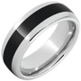 Serinium-Domed-8mm-with-4mm-Black-Ceramic-Inlay-Wedding-Band-Side-View1