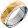 Titanium-Domed-8mm-Comfort-Fit-with-Exotic-Box-Elder-Burl-Wood-Inlay-Wedding-Band-Full-View